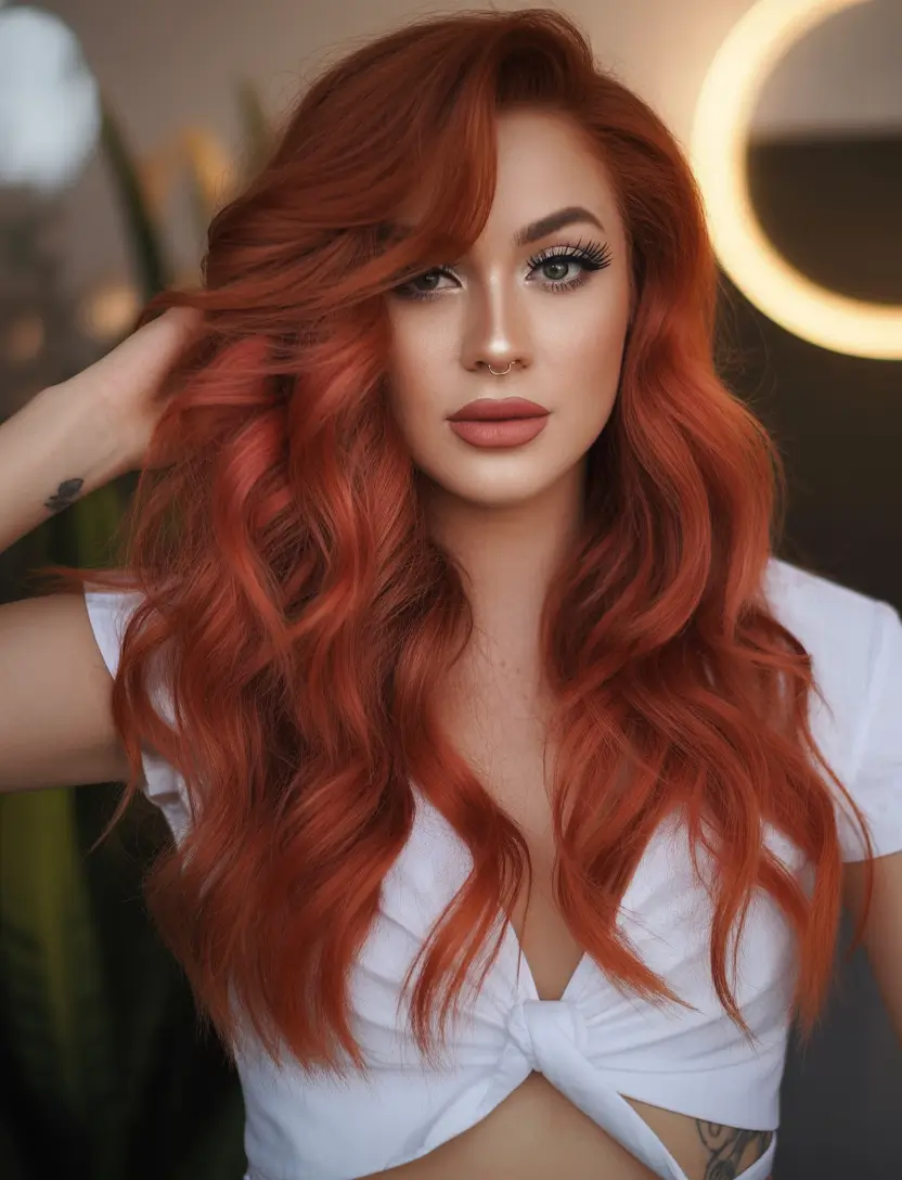 September hair color Rust Velvet Glam