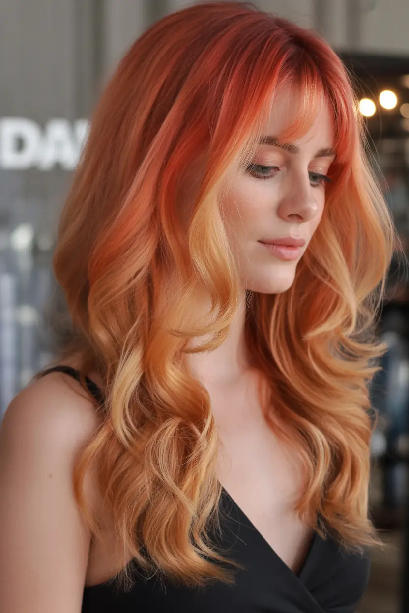 September hair color Mango Sorbet Melt