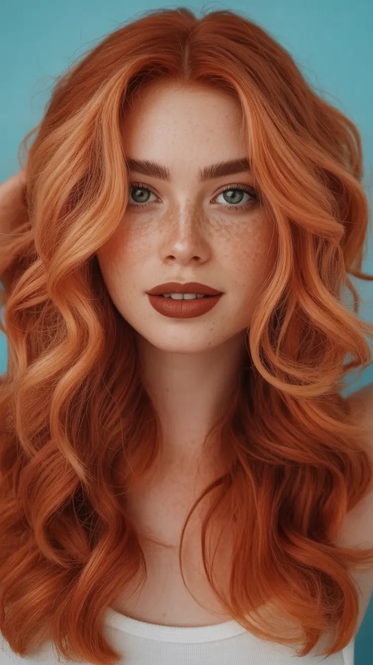 September hair color Harvest Auburn Waves