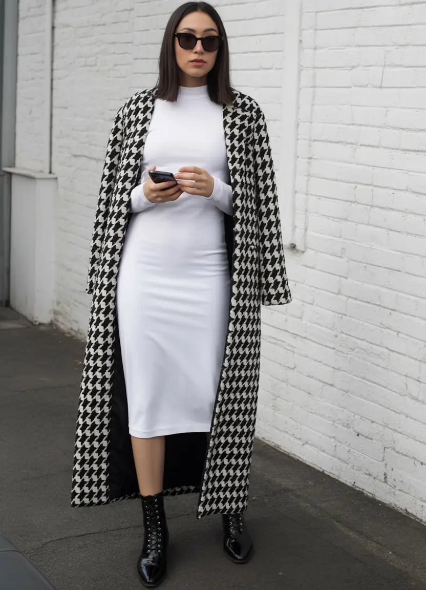 fall-outfits-for-women-over-40-Monochrome-Minimalism-with-a-Statement-Print