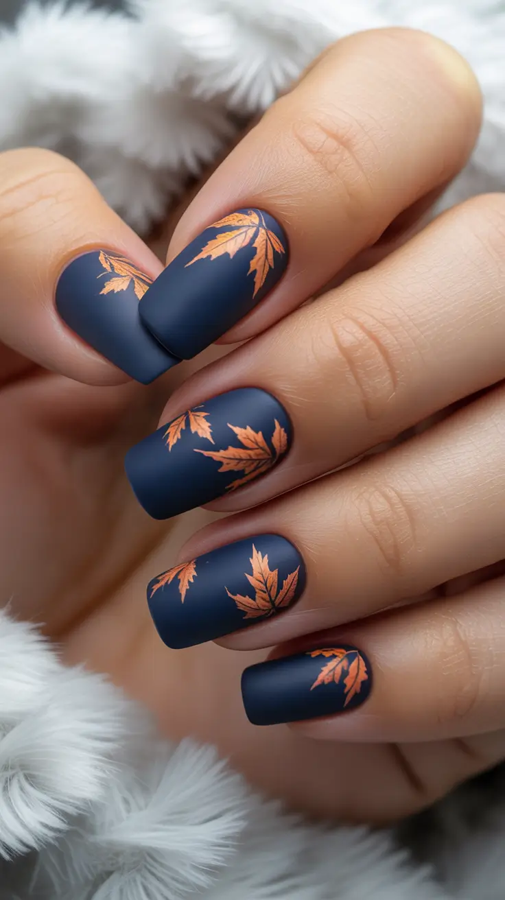 autumn nails color Midnight Maple Realness