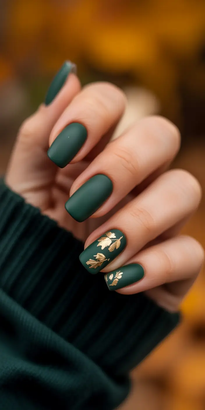 autumn nails color Golden Forest Floor