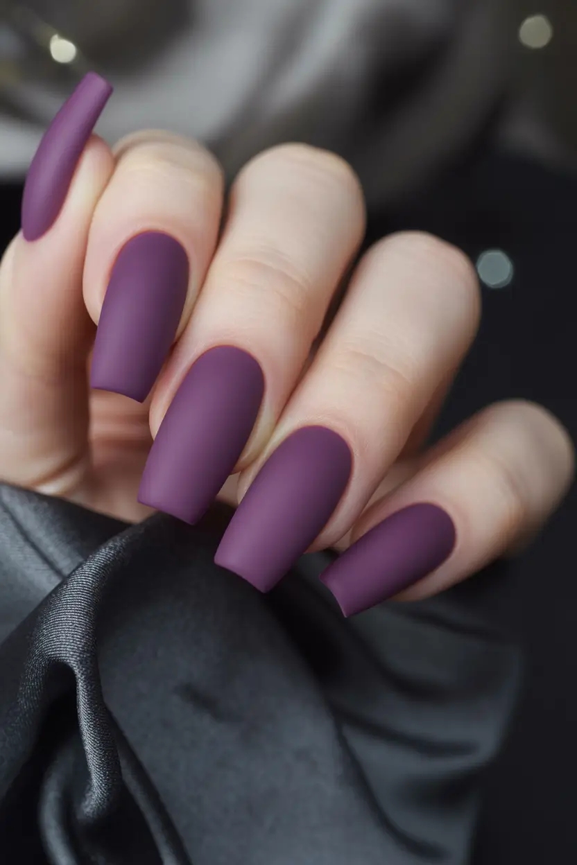 autumn nails color Mulberry Velvet