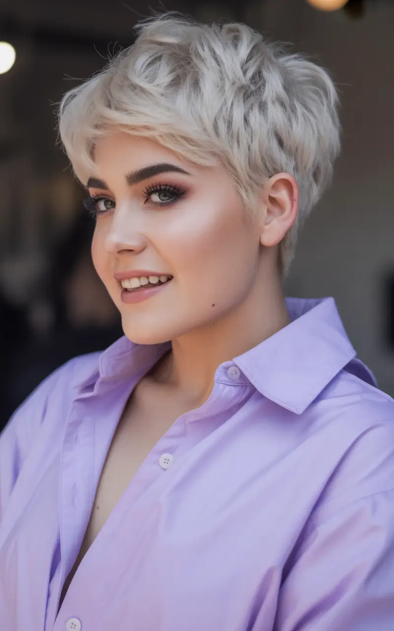 Fall haircuts for plus size women Short Pixie Tousled