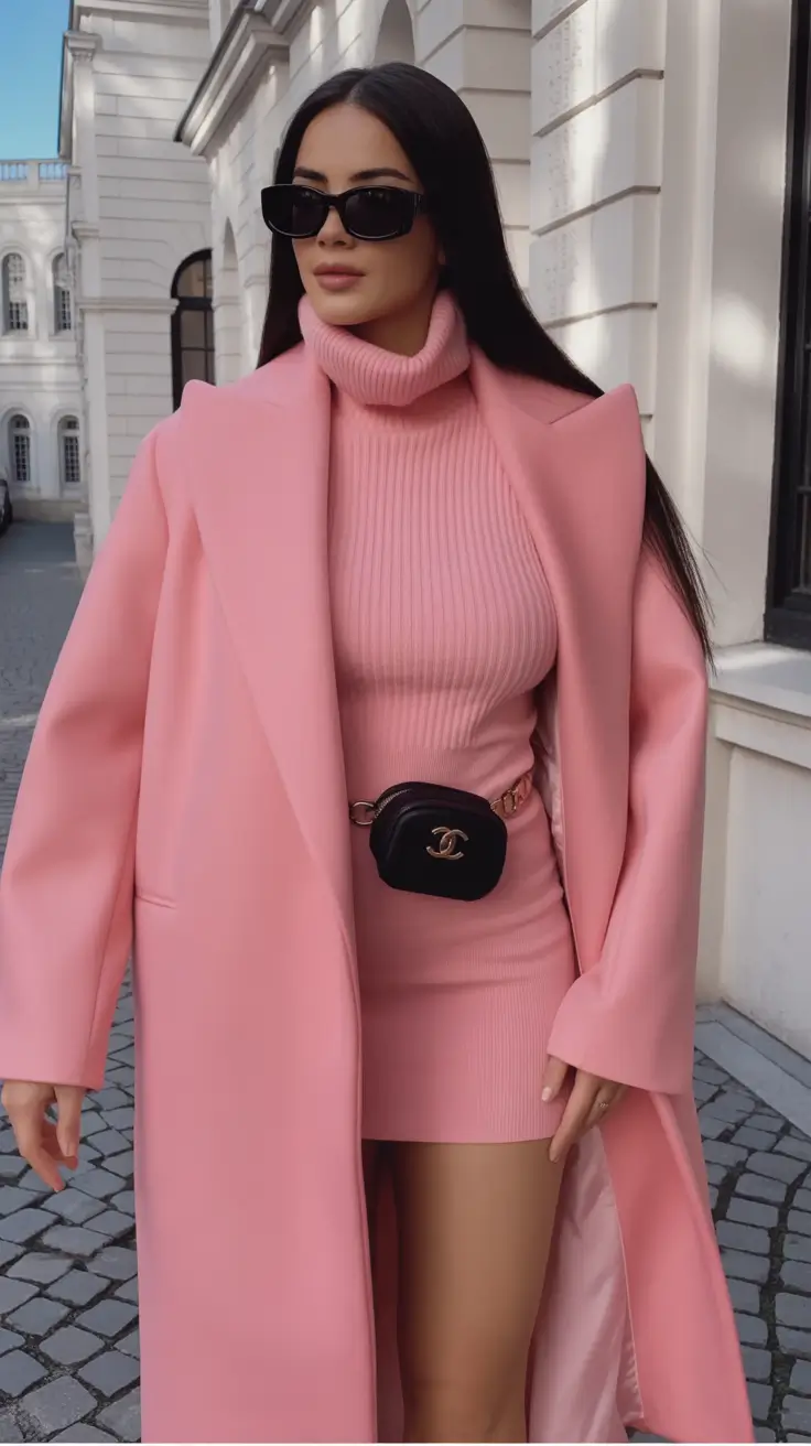 warm fall outfits Barbiecore, But Make It Sophisticated