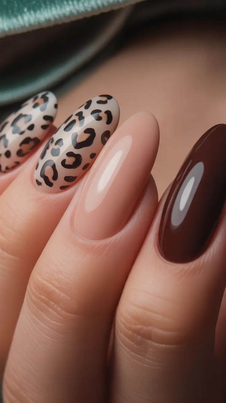 early fall nails 2025 Soft Jungle Cat