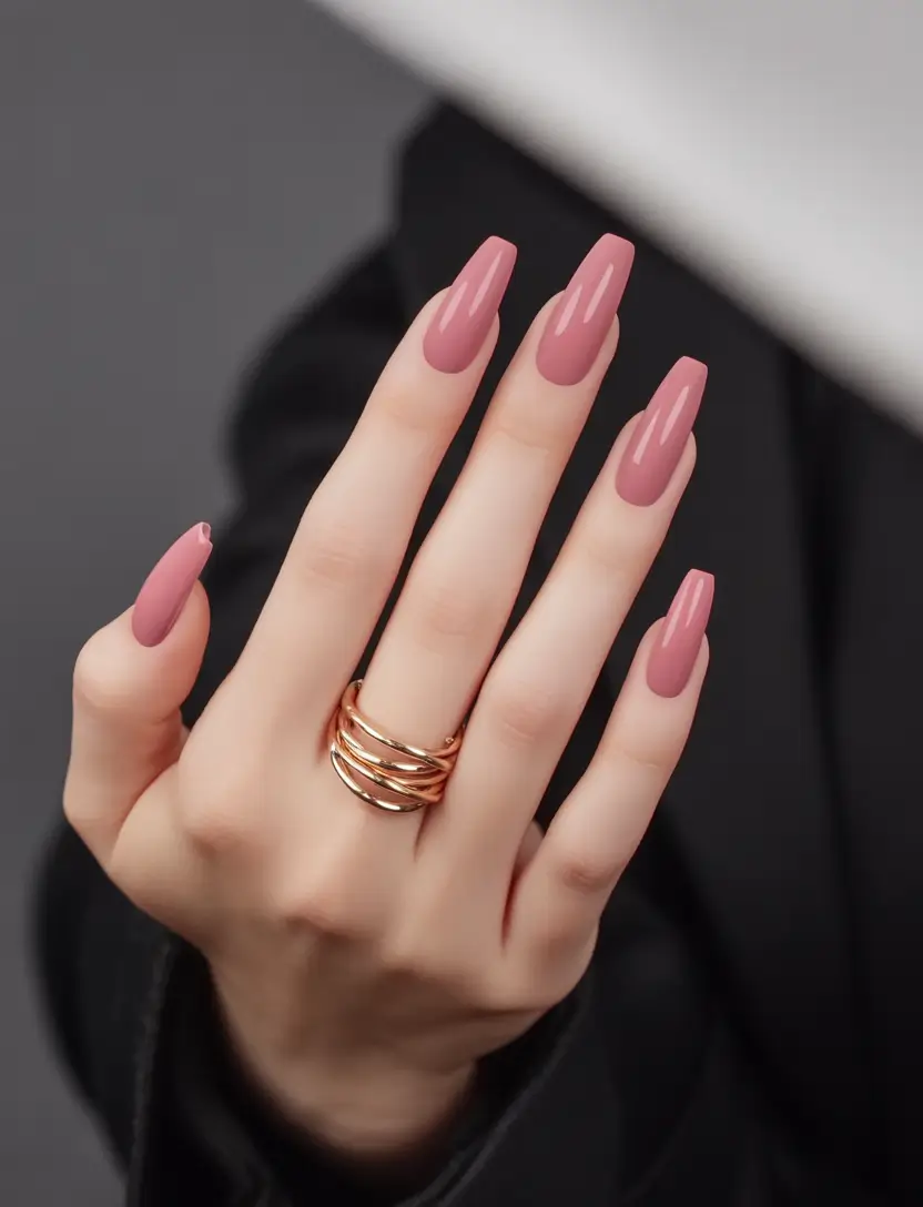 2025 pink fall nails – Mauve Power Classics