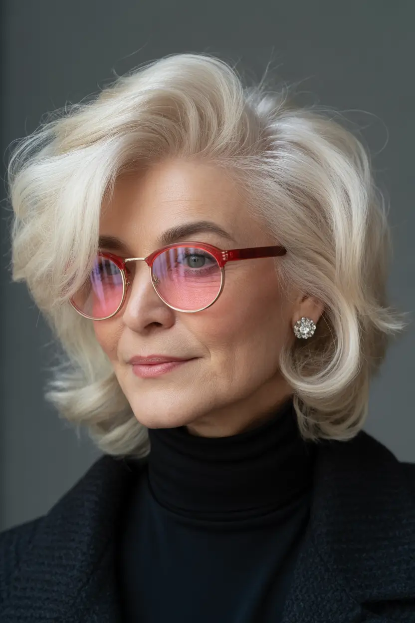 Fall hairstyles for women over 50 Glamorous Voluminous Bob