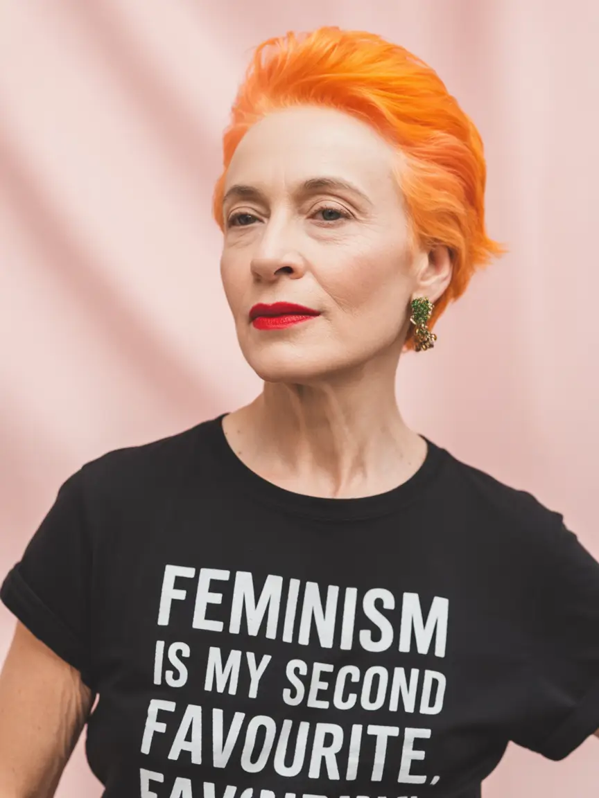 Fall hairstyles for women over 50 Fiery Copper Pixie