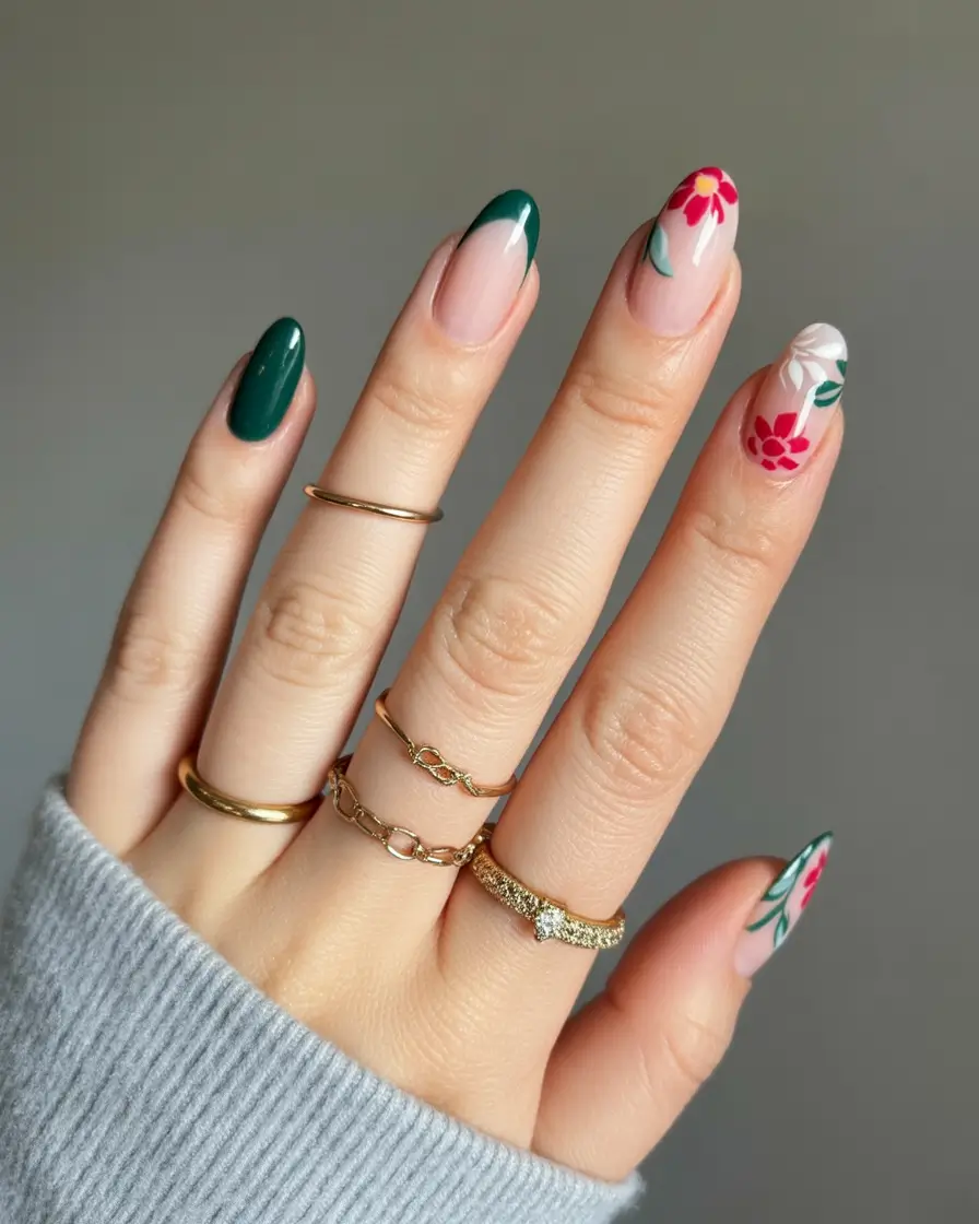 autumn nails designs Botanical Garden Touch