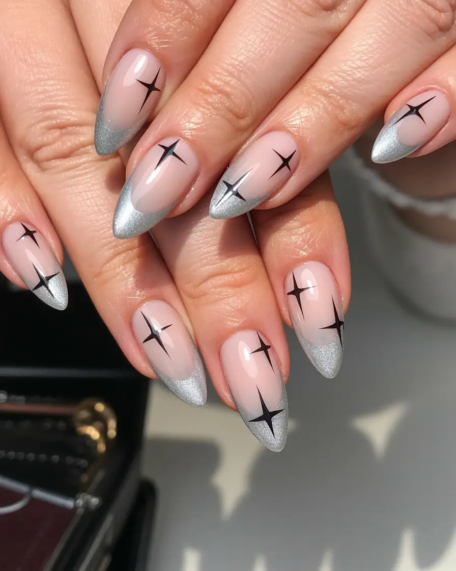 autumn nails designs Celestial Spark