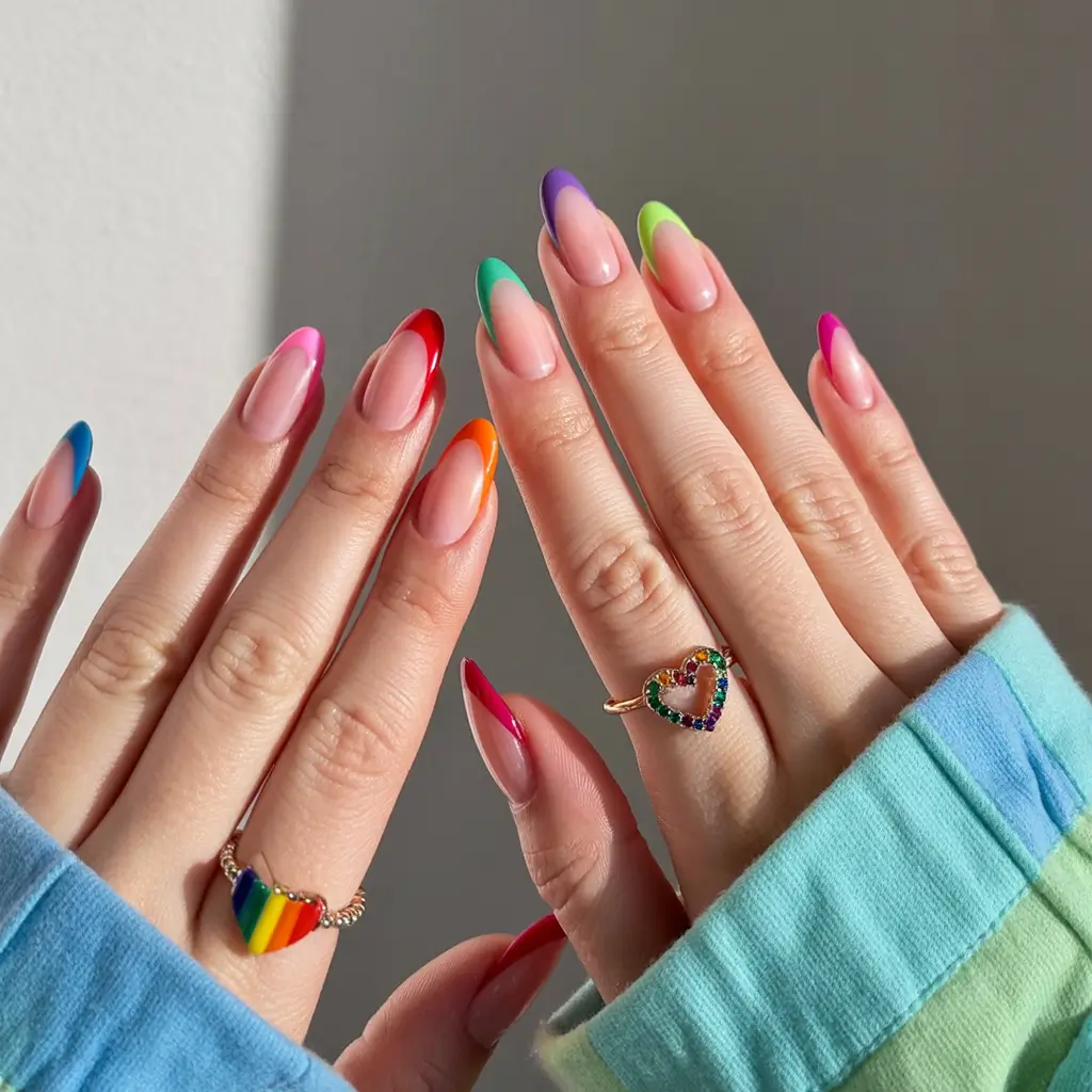 autumn nails designs Rainbow Edge Play