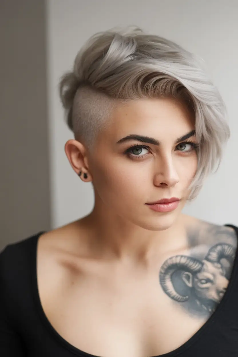 Straight Fall haircut with bangs