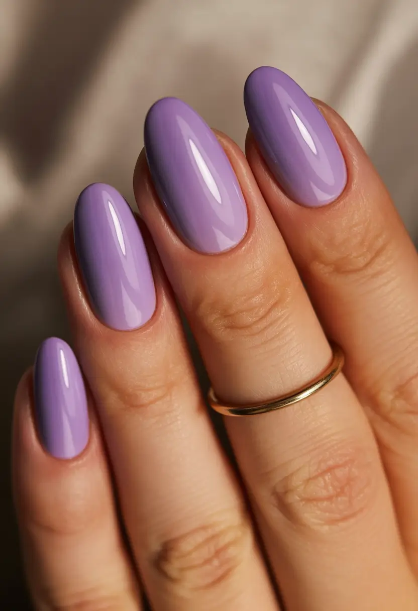 Popular Fall Nail Colors Lavender Shine