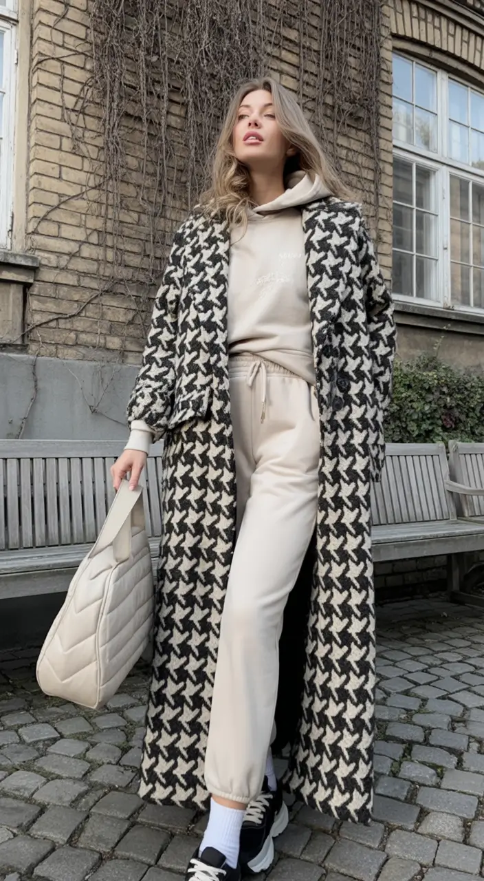 everyday fall outfits Monochrome Luxe Meets Streetwear