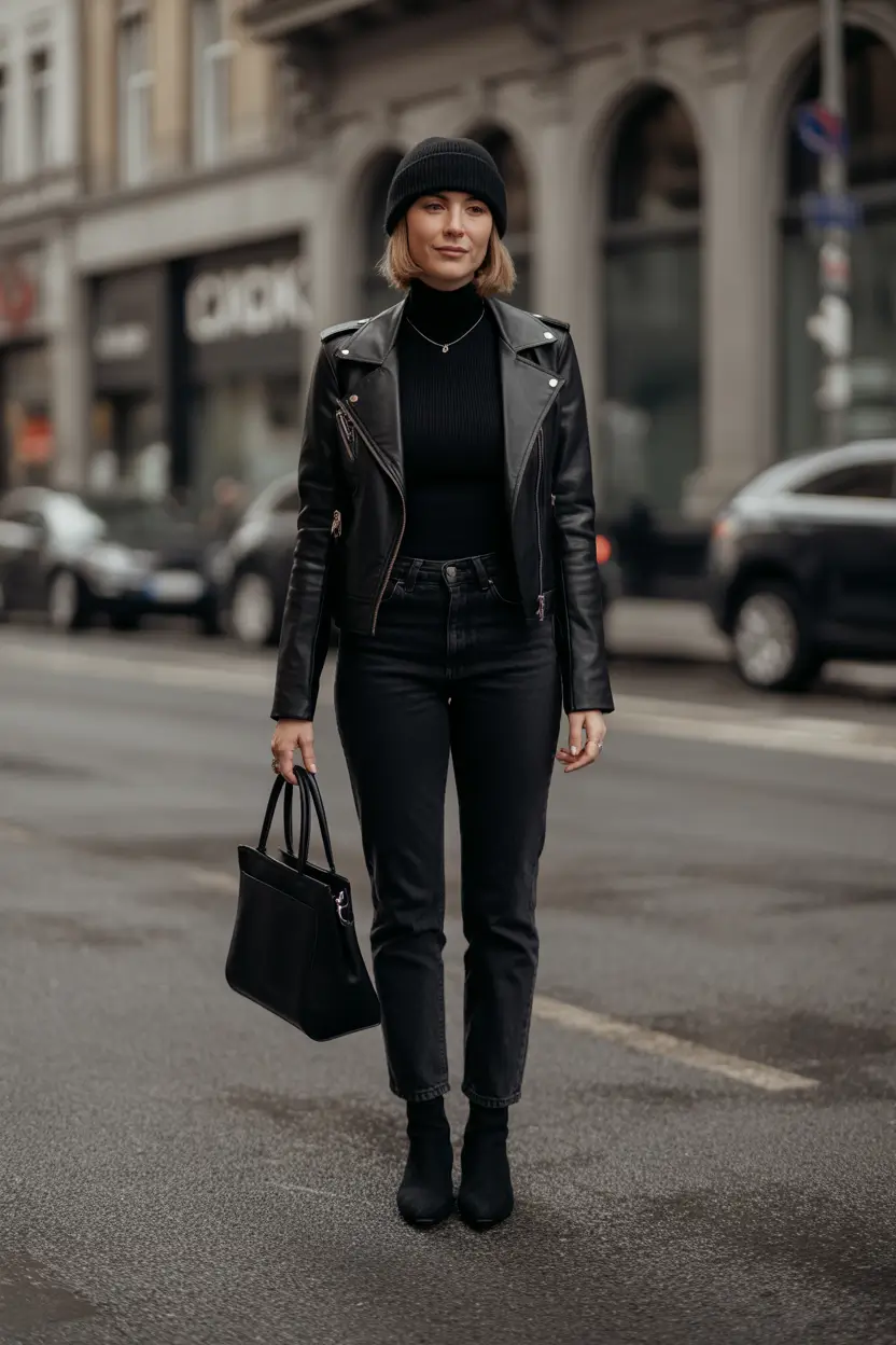 everyday fall outfits Downtown Edge in All Black