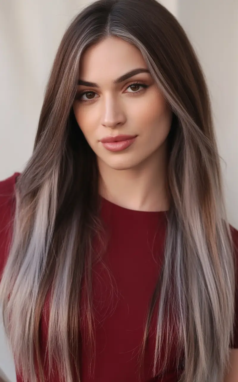 Hair 2025 Ash Lavender Ombre with Glassy Lengths