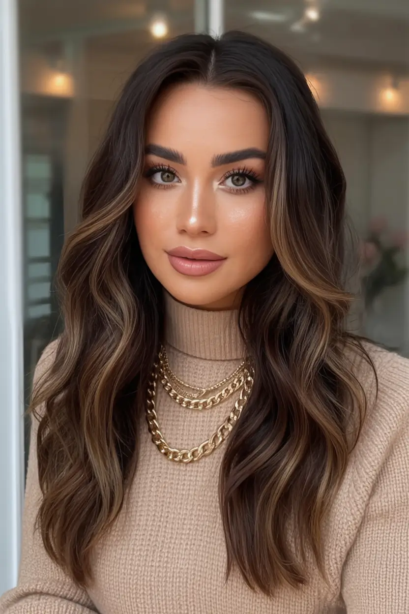 Popular fall haircuts Bronzed Espresso Waves