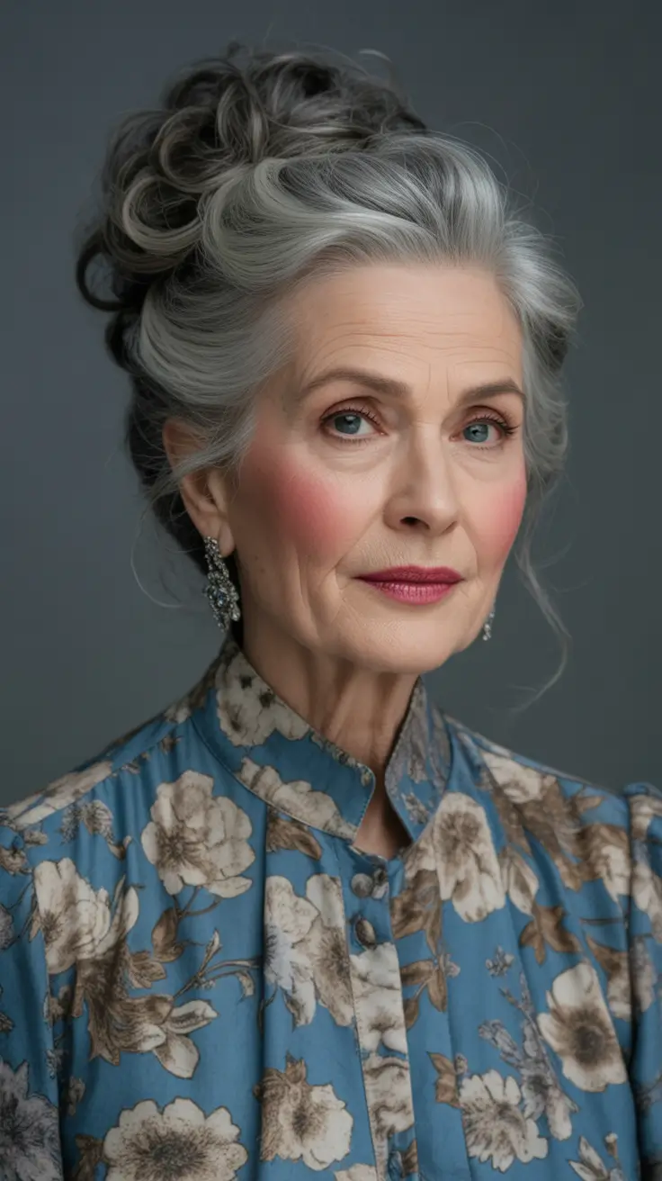 Romantic Tousled Updo Fall 2025 Hairstyles