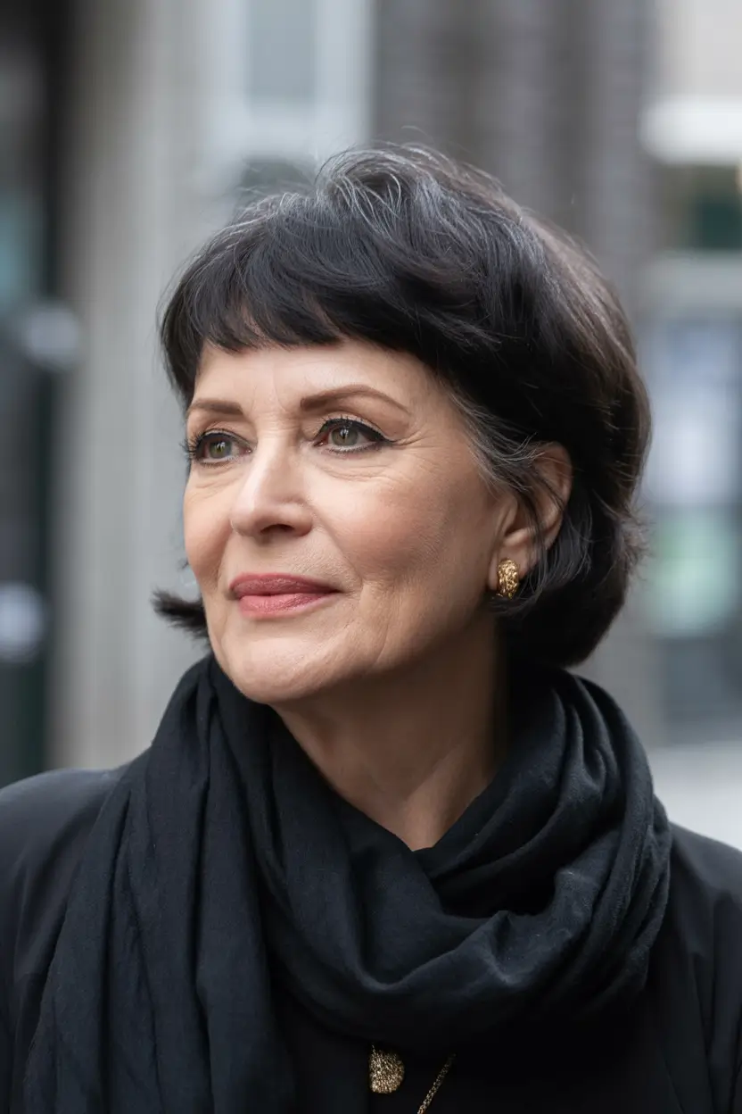 Choppy Dark Crop Fall 2025 Hairstyles