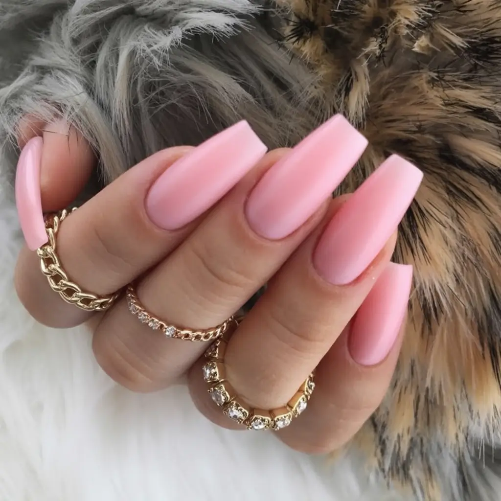 fall nails color trends Cotton Candy Glam