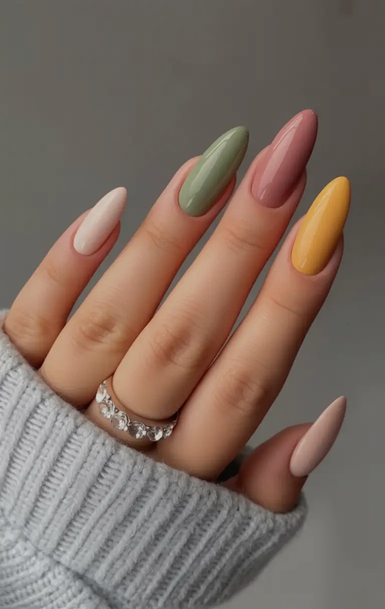 Fall nail designs Cashmere Palette Almonds