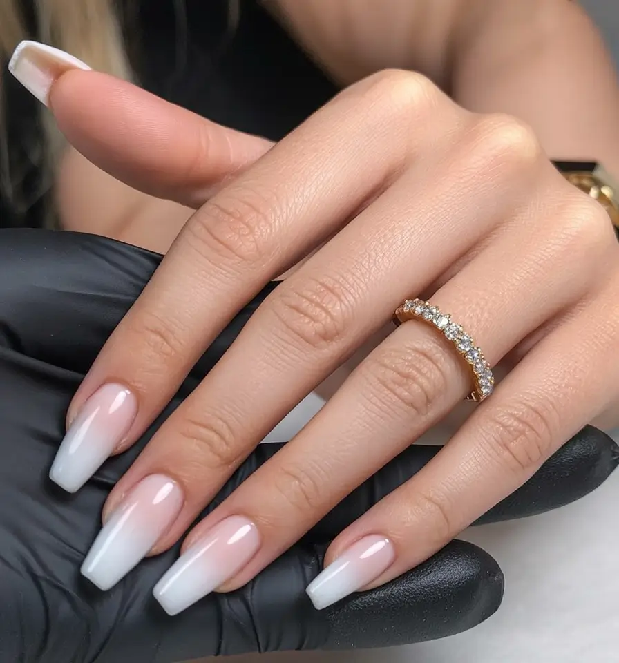 Ballerina Nail Designs Ombre Cloud Fade