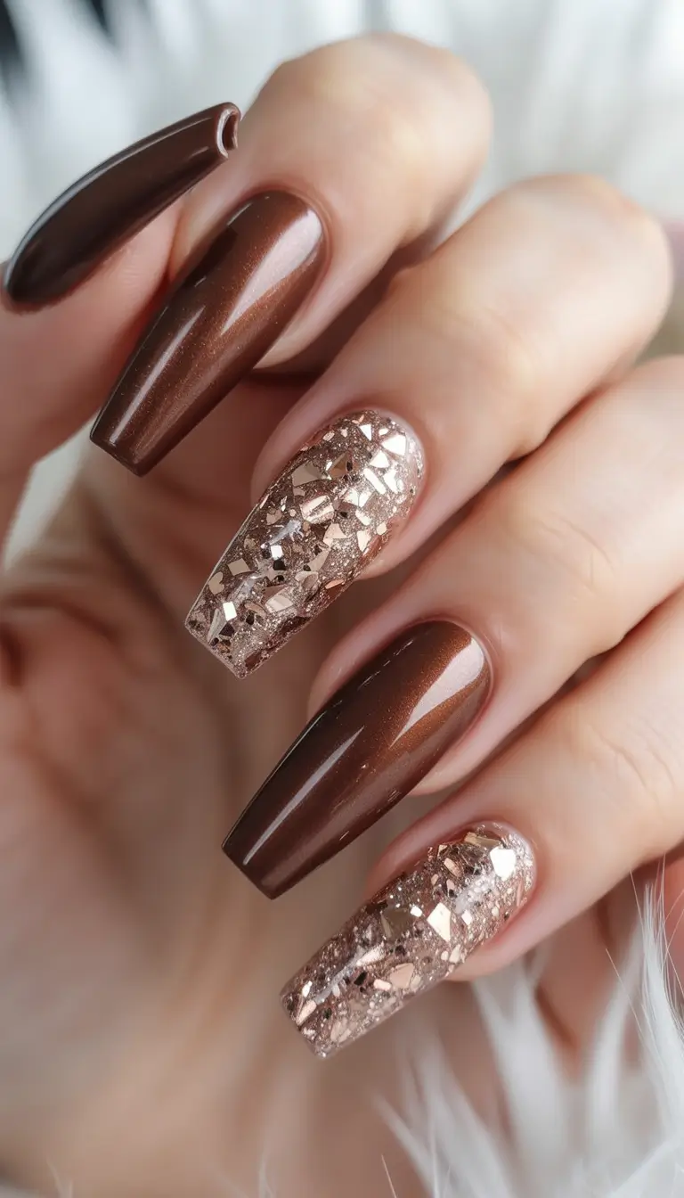 Ballerina Nail Designs Molten Mocha Luxe