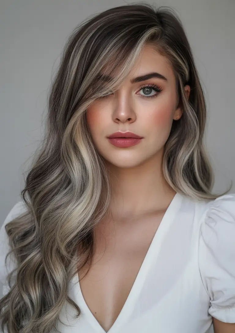 Fall Hair Colors for Cool Skin Tones Ashy Silver Lowlights