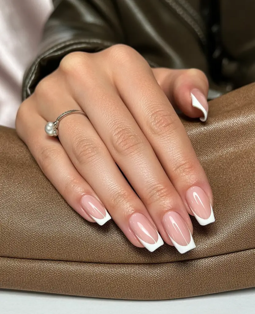 Fall nail colors for fair skin Timeless French Perfection