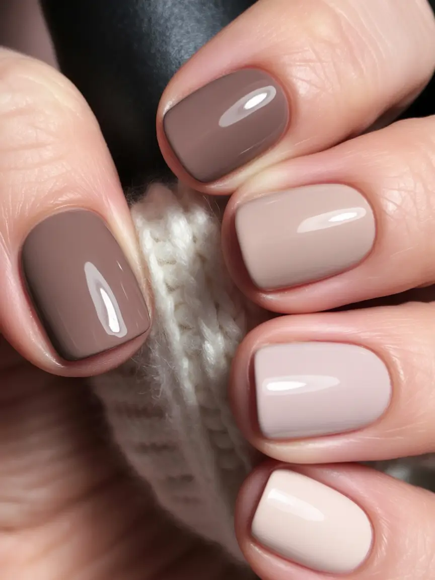 Fall nail colors for fair skin Neutral Mocha Mix