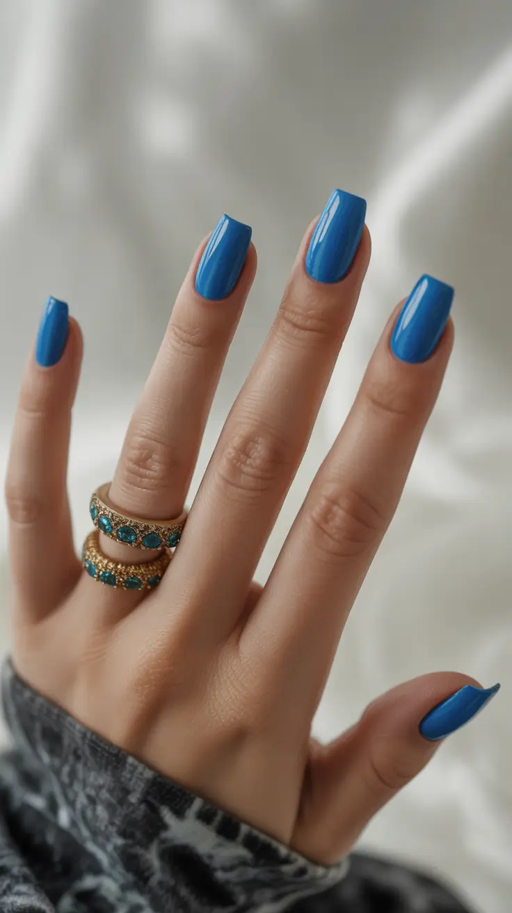 Fall nail colors for fair skin Electric Sapphire Boldness