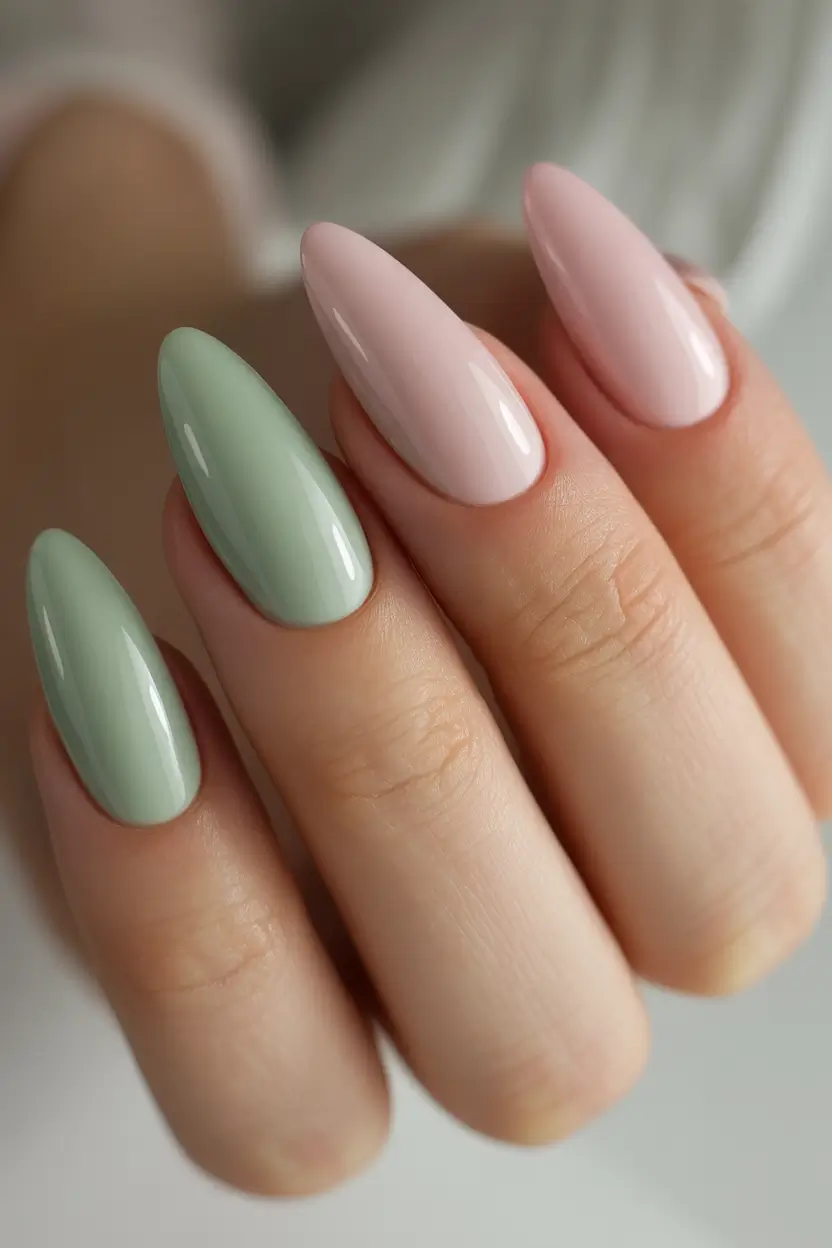 Fall nail colors for fair skin Pastel Duo Harmony