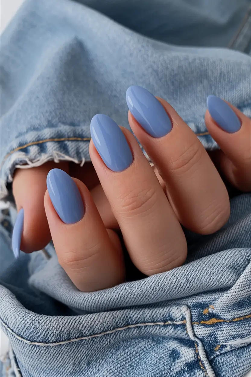 Fall nail colors for fair skin Cerulean Blue Simplicity