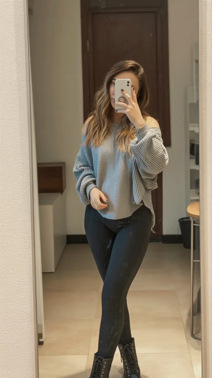 fall outfits latina women - cute ideas 2025 Comfy Contrast with Boot Energy