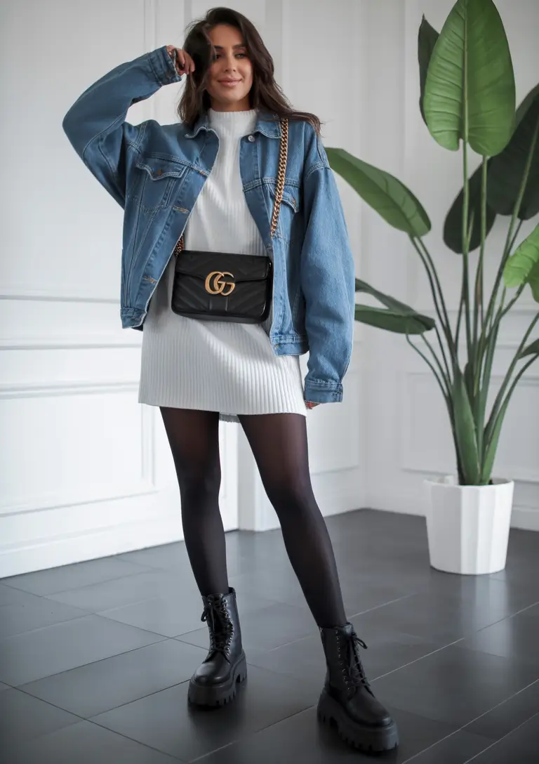 fall outfits latina women - cute ideas 2025 Edgy Layering with Street Chic Grace