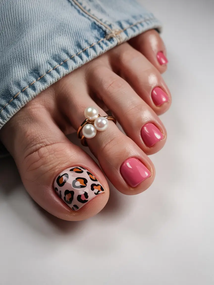 Fall Toe Nail Colors Rosy Mauve Meets Safari Chic