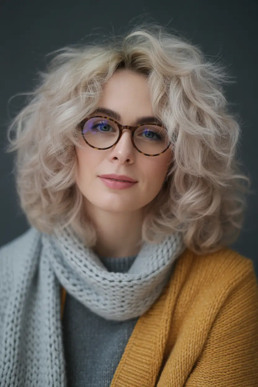 Fall hairstyles for women over 40 Voluminous Curly Layers