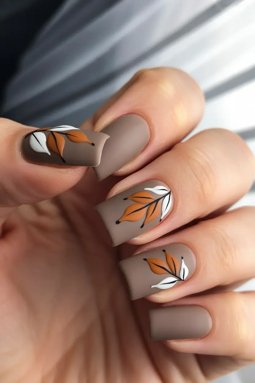 Fall nail trends Autumn Leaf Matte