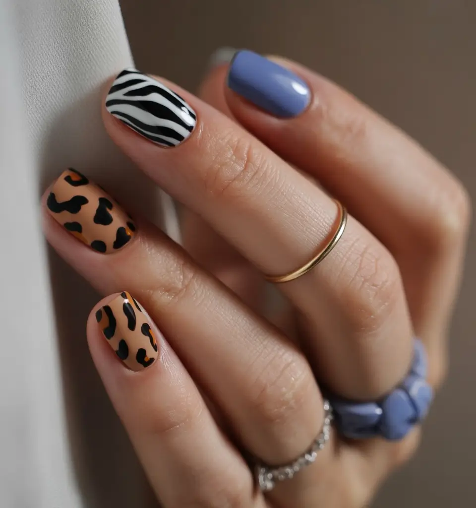 Fall nail trends Wild & Minimal Mix