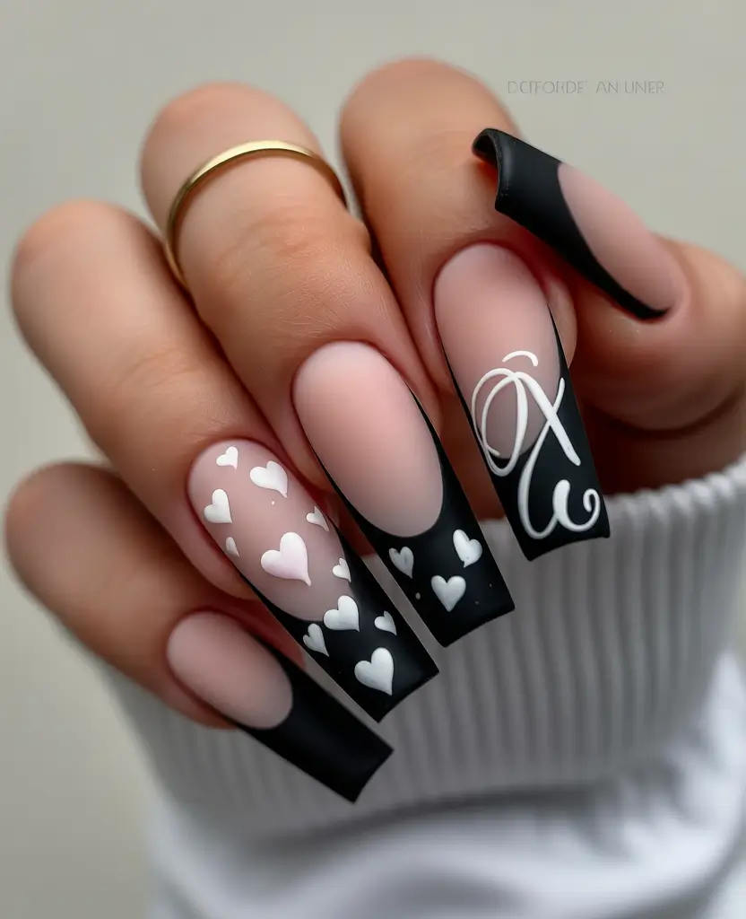 Fall nail trends Matte Love Letter
