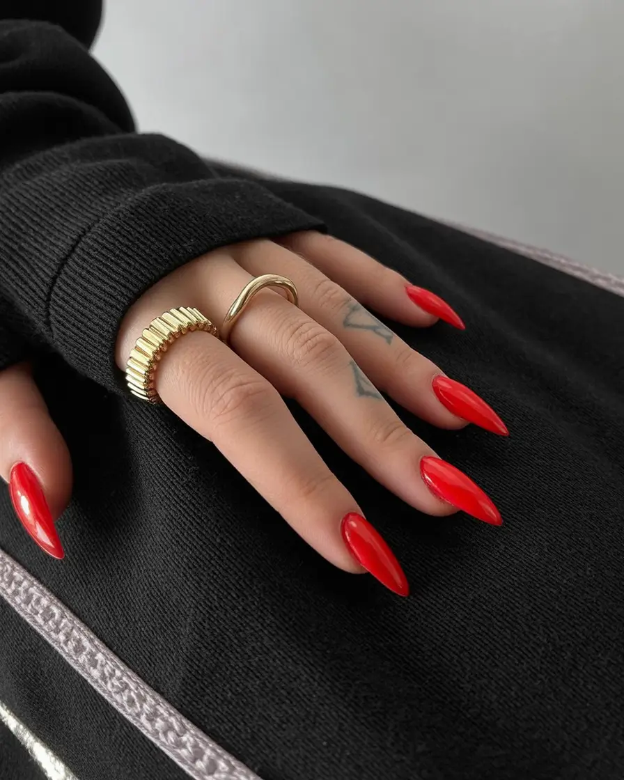 Fall nail trends Classic Red Revival