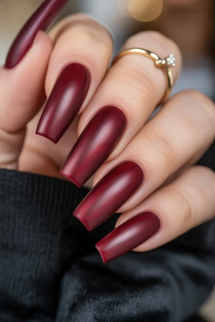 maroon Velvety Maroon for Moody Autumn Nights
