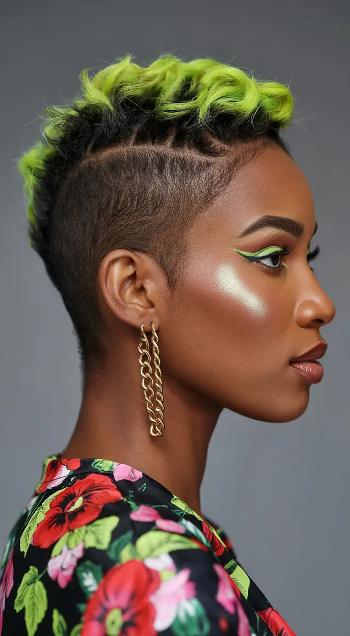 Lime Green Mohawk