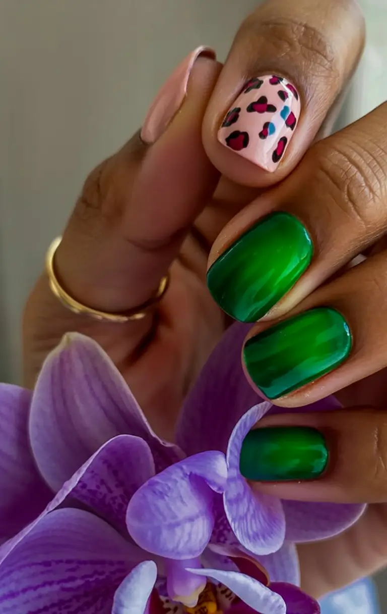 Fall Nail Colors for Brown Skin Green Energy With a Wild Accent
