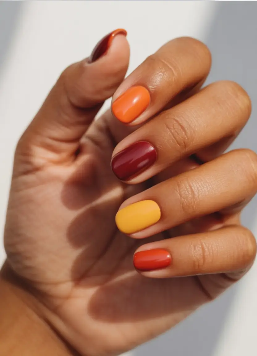 Fall Nail Colors for Brown Skin Harvest Hues Mix