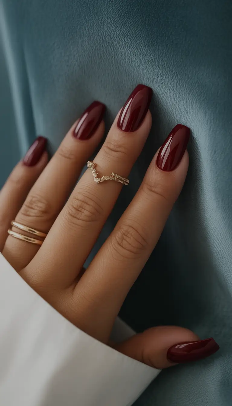 Fall nail colors for medium skin Deep Wine Elegance