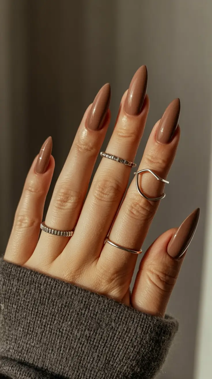 Fall nail colors for medium skin Espresso Almond