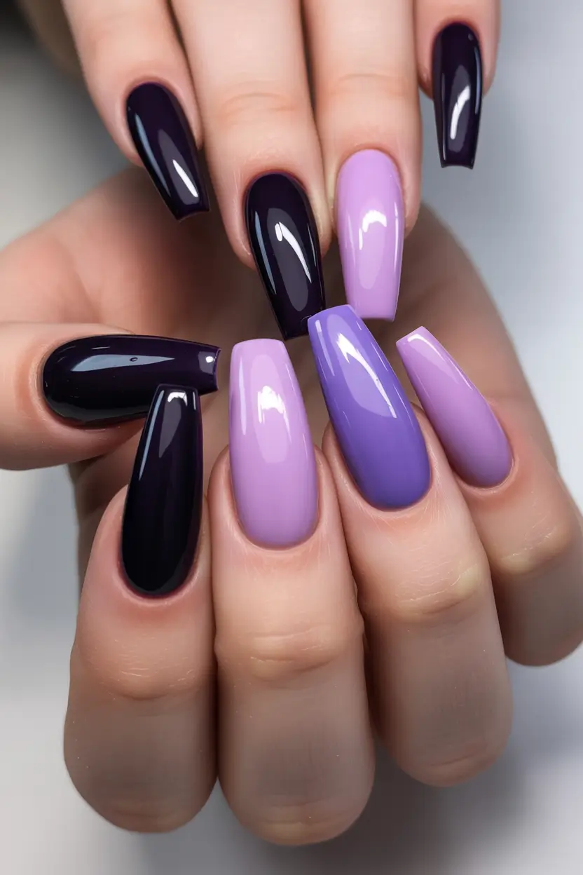 Fall nail colors for medium skin Violet Drama