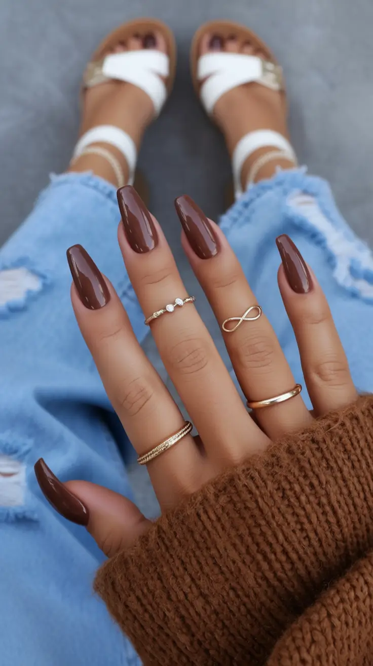 Fall nail colors for medium skin Mocha Luxe
